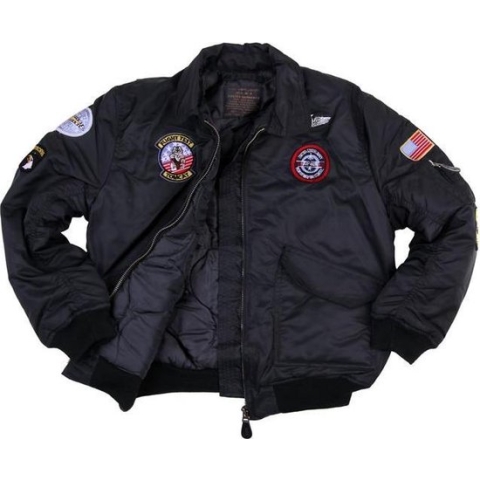 Fostex kinder CWU bomber jack zwart