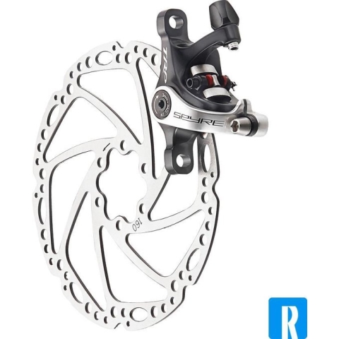 Remdeel trp remklauw achter spyre-fm flatmount md-610 incl remschijf - ZWART