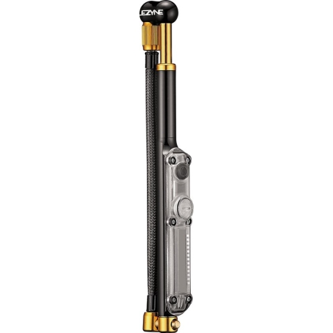 Lezyne Digital Shock Drive – Minipomp – Handpomp – Inclusief digitale drukmeter – Fietsaccessoires - Zwart