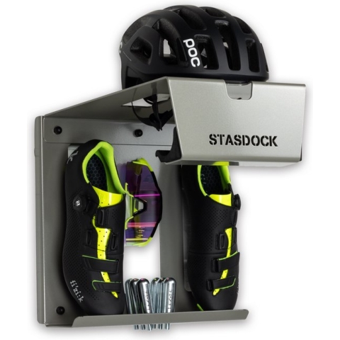 Stasdock® Deep silver - Fiets ophangsysteem - Muurbeugel fiets - Fietsbeugel - fiets ophangbeugel