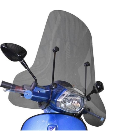 Vespa Sprint Windscherm Smoke Hoog inclusief Bevestigingsset