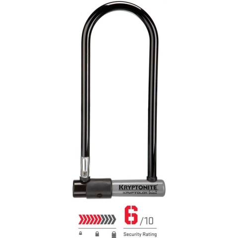 Kryptonite Beugelslot Kryptolok Ls 10,2 X 22,9 Cm Zwart/zilver
