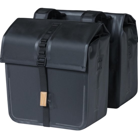Basil Urban Dry Dubbele fietstas - Zwart - 50 Liter