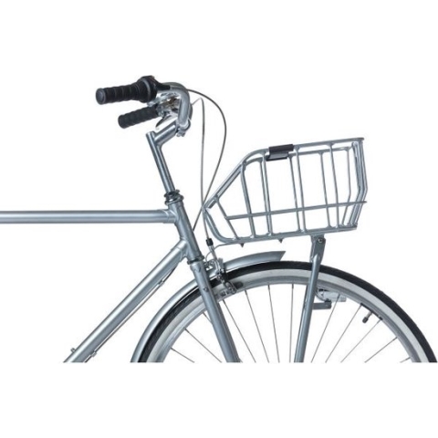 Basil Portland Fietsmand - Voorop - 25 Liter - Chroom