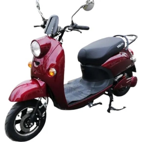 Elektrische scooter, 2000 W , Li-Ion batterij, Bereik tot 50km, bordeaux, Volta S2