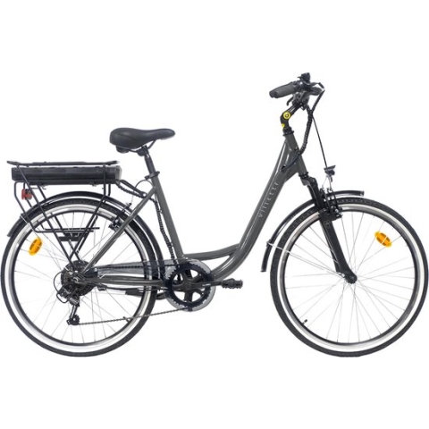 Villette le Petit Bonheur, elektrische damesfiets, 26 inch, 7 sp, zwart