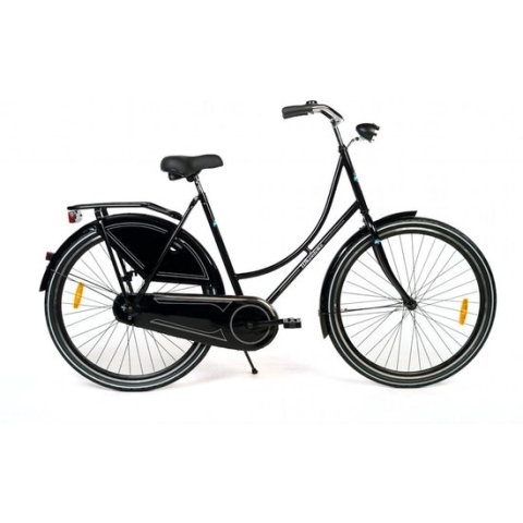 Wheelerz.nl omafiets glanszwart rijklaar