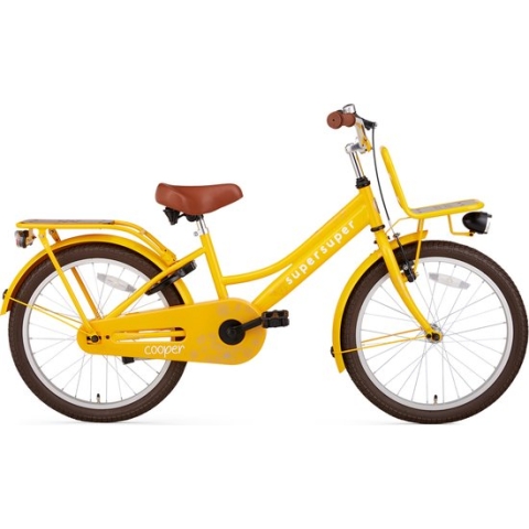 Supersuper Cooper Bamboo - Kinderfiets - Meisjesfiets - 20 inch - Geel