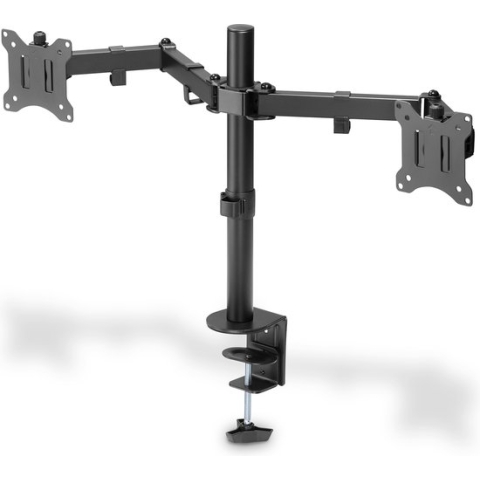 Schermtafel Support Digitus DIGITUS Soporte de monitor universal doble con fijación a presión
