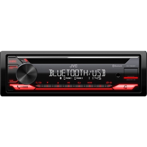 JVC KD-T822BT - Bluetooth Autoradio - Rood