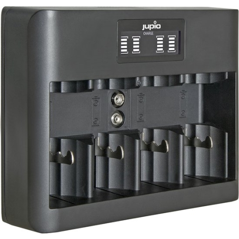 Jupio USB All-in-One Charger (AA/AAA/C/D/9V) LCD