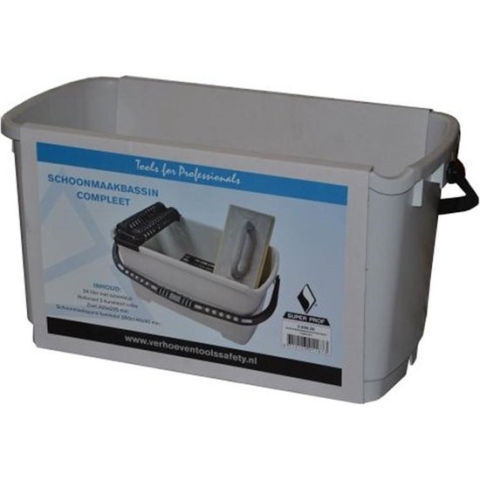 Schoonmaakbassin - Super Prof - 240x490x240mm compleet