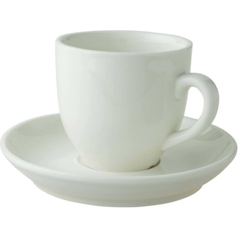 Palmer Kop en schotel Robusta 14 cl - 12.5 cm Offwhite 12 stuk(s)