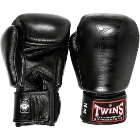 Twins BGVL 8 Core Bokshandschoenen - Leer - Zwart - 16 oz.