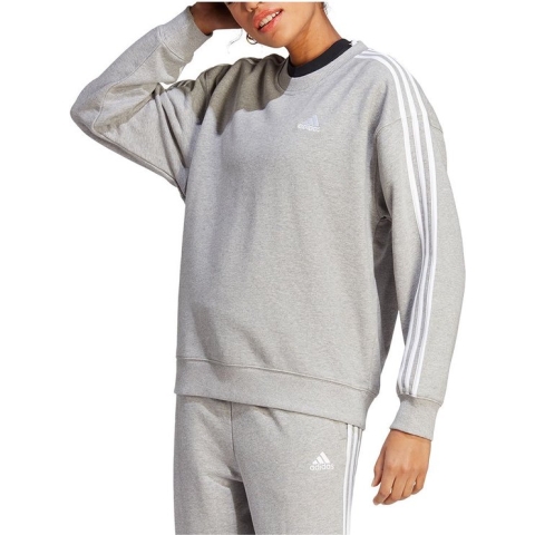 adidas Sportswear Essentials 3-Stripes Sweatshirt - Dames - Grijs- L