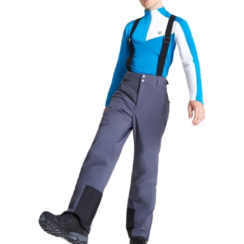 Dare 2b Wintersportbroek - Maat S  - Mannen - donker grijs/zwart