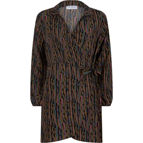 Lofty Manner Jurk Dress Sara 766 Abstract Landscape P Dames Maat - S