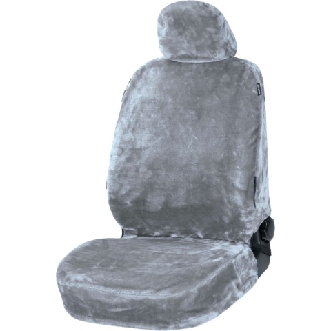 Walser Autostoelhoes Teddy - imitatiebont - zilver