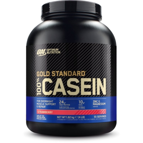 Optimum Nutrition Gold Standard 100% Casein Time Release Proteine - Strawberry -  Caseïne Eiwitpoeder - 1820 gram (55 servings)