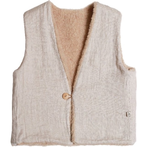 Alwero Exclusive bodywarmer Vest Short Beige XS