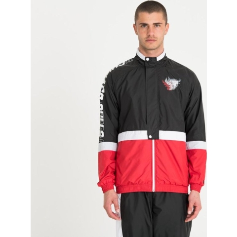 NBA CLR BLOCK TRACK JKT CHIBUL BLKFDRWHI Maat S