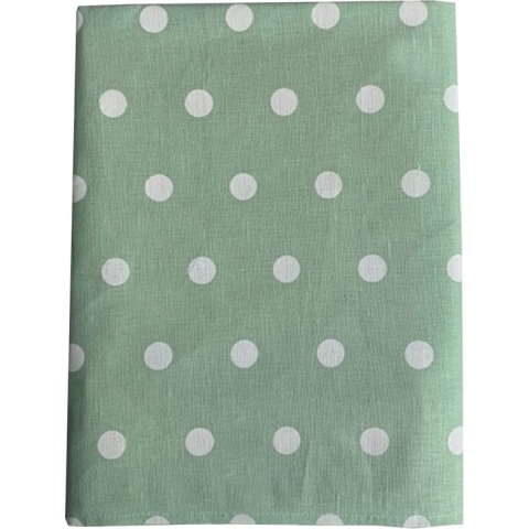 Polka tafelkleed pistachio	145x250