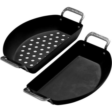 Karbon Steel halve maan pannenset - Kamado Joe