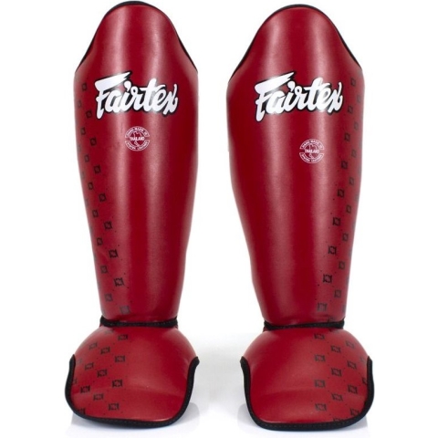 Fairtex Competition Scheenbeschermers - rood - maat XL