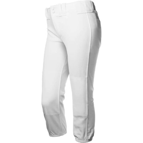 RIP-IT Girls' 4-Way Stretch Softball Pants Pro M White