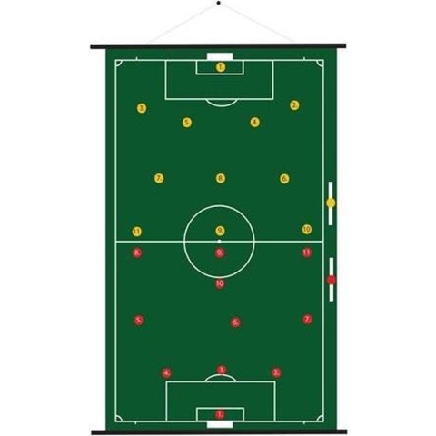 Sportec Oprolbaar Magnetisch Voetbal Coachbord 94 X 105 Cm