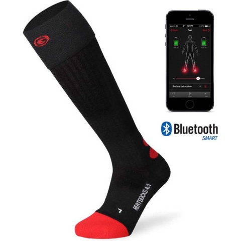 Lenz Heat Sock 4.1 Toe Cap 42-44 - Zwart Excl. Accu's