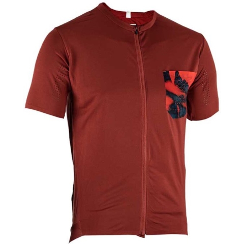 Leatt Trail 3.0 Enduro-trui Met Korte Mouwen Rood L Man
