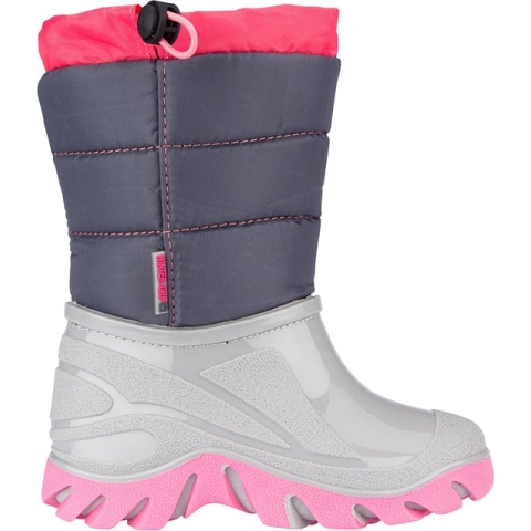 Winter-grip Snowboots Jr - Welly Walker - Antraciet/Grijs/Roze - 34/35