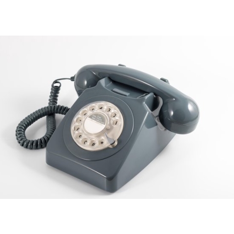 GPO 746ROTARYGREY - Telefoon retro jaren ‘70, draaischijf, grijs