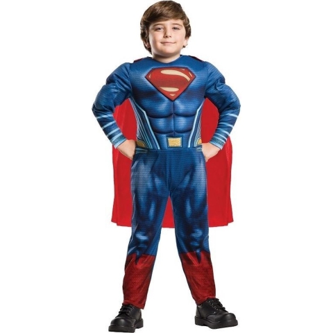 Rubie's Blauwe Superman Verkleedkostuum Jongens Maat 116