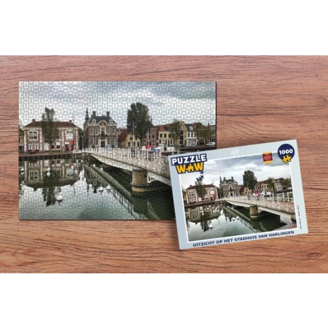 Puzzel Uitzicht op het stadhuis van Harlingen - Legpuzzel - Puzzel 1000 stukjes volwassenen