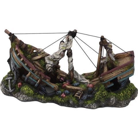 Aqua Della Aquarium decoratie Zeilschip - 38,2 x 17,5 x 20cm