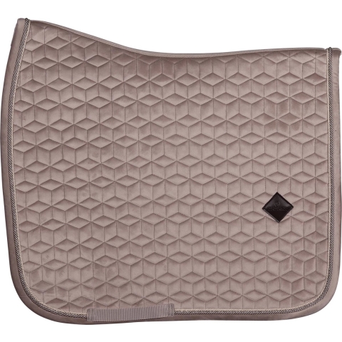 Kentucky Saddle Pad Basic Velvet - Kleur: Beige - Optie: Dressuur - Maat: Full
