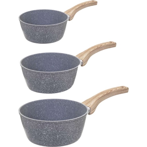 5Five - Steelpannen - Alle warmtebronnen - Set 3x - Dia 17/19/21 cm