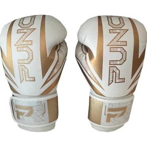 PunchR™ Electric Bokshandschoenen Wit Goud Microfiber 8 OZ