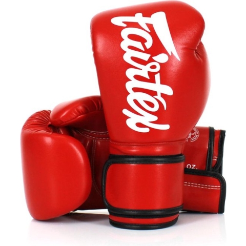 Fairtex BGV14 Microfiber Bokshandschoenen - Rood - 12 oz