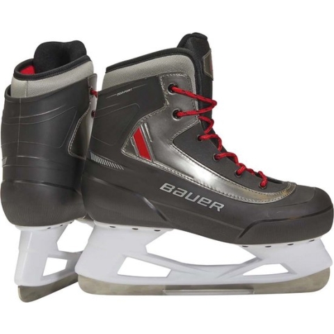 Bauer Schaatsen - Maat 43 - Unisex - zwart - zilver - rood