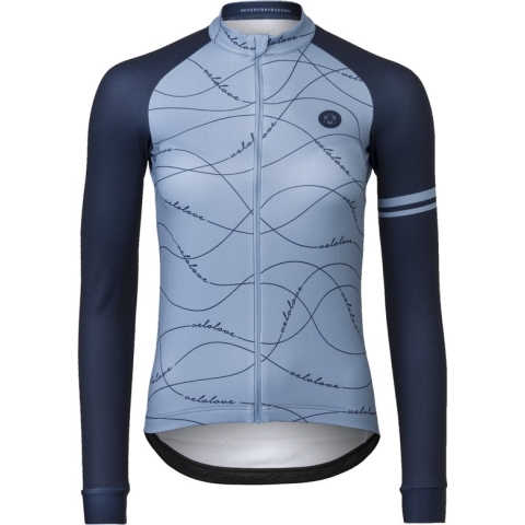 AGU Velo Wave Fietsshirt Lange Mouwen Essential Dames - Cloud - XS