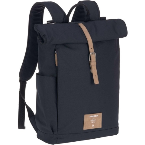 LÄSSIG Luiertas Rolltop Backpack rugzak incl verschoningsmatje - nacht blauw