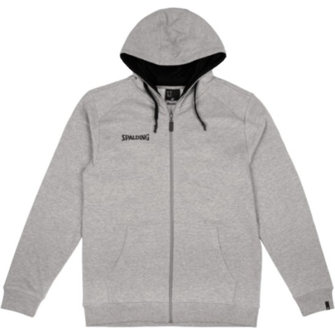 Spalding Flow Zipper Sweater Met Kap Kinderen - Grijs Gemeleerd | Maat: 140