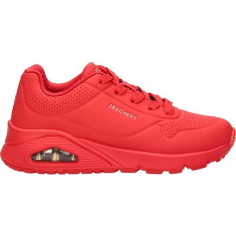 Skechers Uno - Stand On Air Meisjes Sneakers - Rood - Maat 34