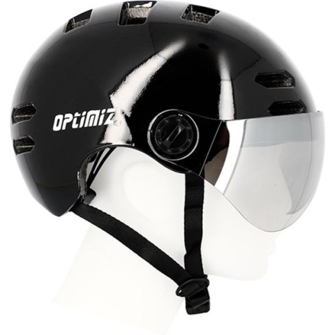 Optimiz - Fietshelm met vizier - elektrische fiets - EN 1078 - L (59-61cm)