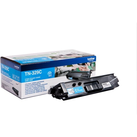 BROTHER TN-329C tonercartridge cyaan extra high capacity 6.000 pagina's 1-pack