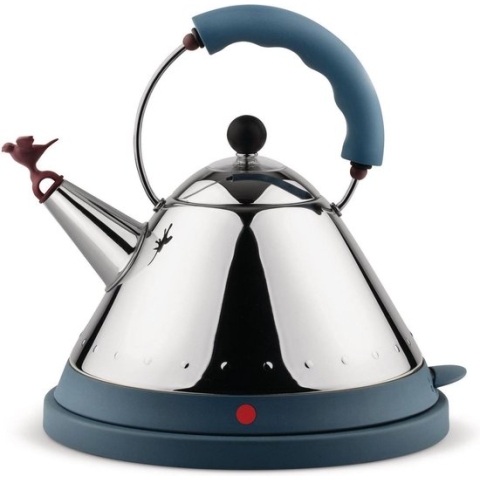 Alessi MG32 AZ  - Waterkoker - RVS/Blauw