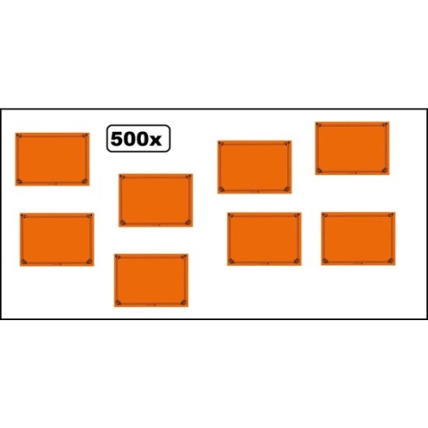 500x Placemats papier Designs oranje - place mate diner restaurant eten placemate